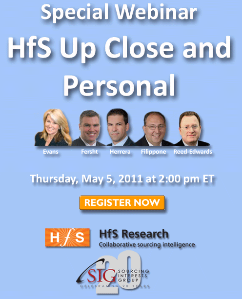 Special Webinar: Meet HfS Research Up Close and Personal this Thursday