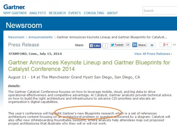 Great to see Gartner adopting our HfS Blueprints!